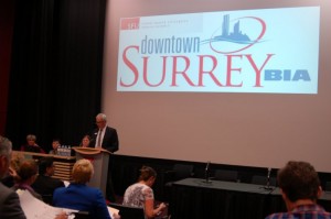 The Downtown Surrey BIA's All Candidates Meeting, at Surrey's SFU Campus - MikeStarchuk.com