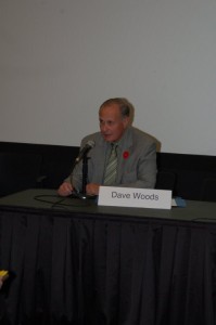 Dave Woods - Surrey First Candidate - At the Downtown Surrey BIA's All Candidates Meeting, at Surrey's SFU Campus - MikeStarchuk.com