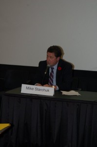 Mike Starchuk - Surrey First Candidate - At the Downtown Surrey BIA's All Candidates Meeting, at Surrey's SFU Campus - MikeStarchuk.com