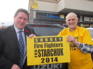 Mike Starchuk - With retired Surrey Fire Chief Al Cleaver - MikeStarchuk.com