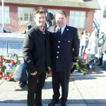 Mike and his son, after the Remembrance Day ceremony at the Cloverdale Cenotaph - MikeStarchuk.com