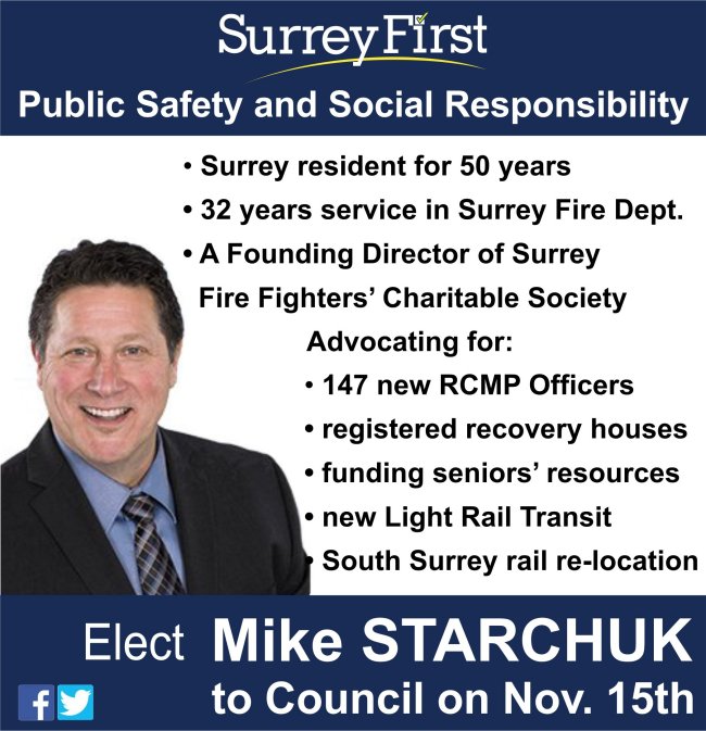 Mike Starchuk - Elect Mike Starchuk to Surrey City Council - Surrey First - MikeStarchuk.com