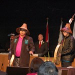 Kevin Kelly from the Kwantlen First Nations gave welcome to the new Surrey City Council - MikeStarchuk.com