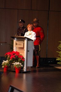 Mayor Linda Hepner, giving her inaugural address — MikeStarchuk.com