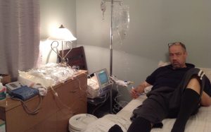 Curtis - Doing his dialysis - Every four hours, every day - MikeStarchuk.com