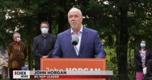 BC NDP Leacer John Horgan making announcement in Surrey - MikeStarchuk.com