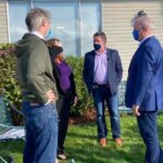 John Horgan & Mike Starchuk with voters, three days before the Election - MikeStarchuk.com