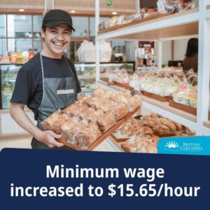BC Minimum Wage Increased - 2022 - MikeStarchuk.com
